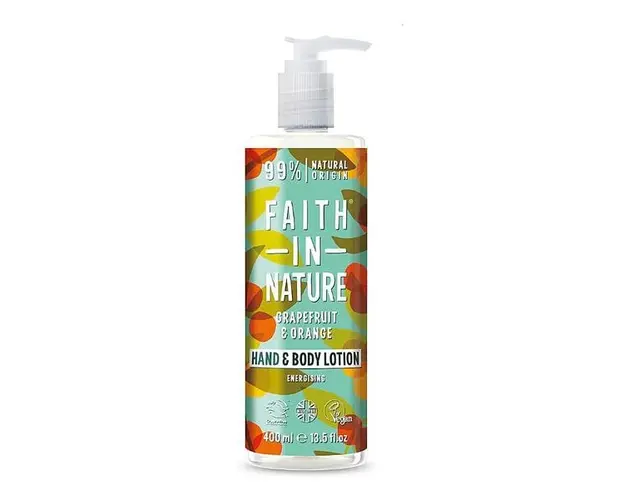 Lotiune pentru Maini si Corp cu Grapefruit si Portocala - Faith in Nature Grapefruit &amp; Orange Hand &amp; Body Lotion, 400 ml
