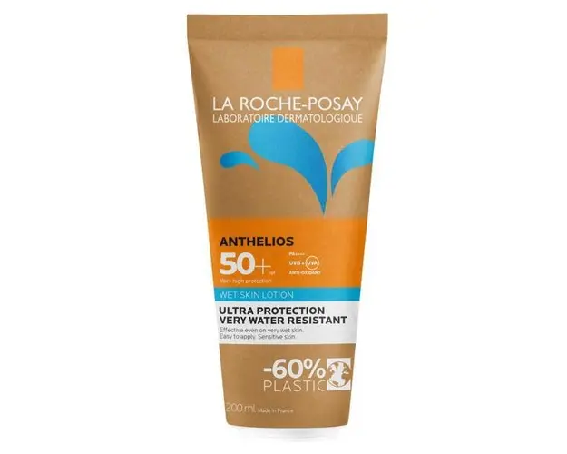Lotiune Wet Skin cu protectie solara SPF 50+ pentru corp, La Roche-Posay, 200 ml 