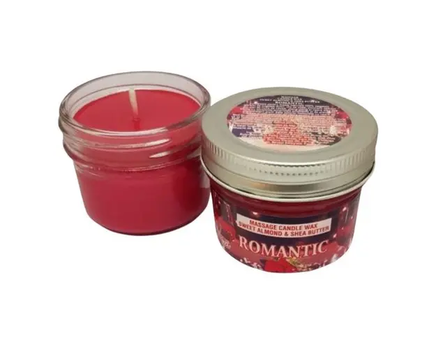Lumanare pentru Masaj Romantic Kosmo Oil - Massage Candle Wax Sweet Almond and Shea Butter, 100 ml