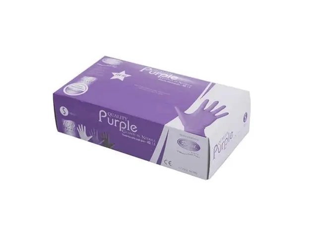 Manusi nitril fara pudra talc mov - Roial Italia