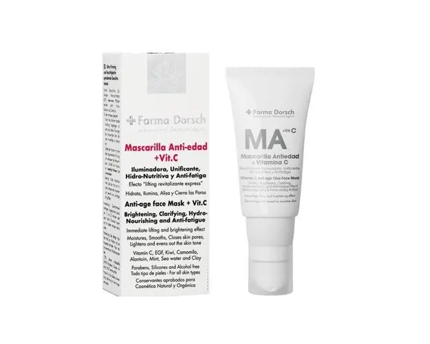 Masca purificatoare pentru fermitate, anti-oboseala, cu argila si menta Farma Dorsch 50 ml