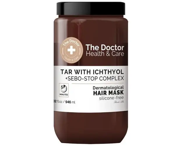 Masca Antimatreata The Doctor Health &amp; Care - Tar With Ichthyol and Sebo-Stop Complex Dermatological, 946 ml