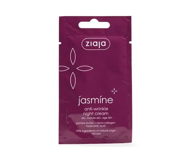 Masca Antirid pentru Fata 50+ - Ziaja Jasmine Anti-Wrinkle Face Mask, 7 ml