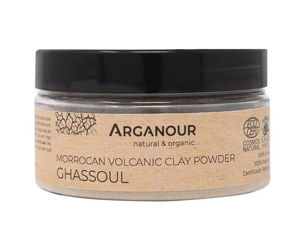 Masca BIO cu argila vulcanica - Arganour Ghassoul Clay Face Mask Powder, 100g