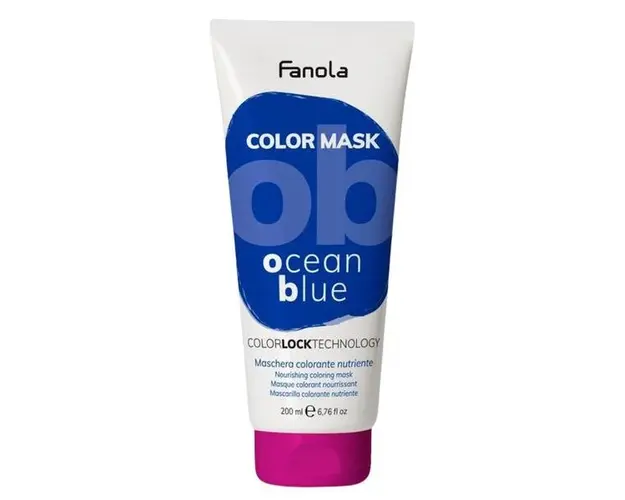 Masca Coloranta Fanola - Color Mask Ocean Blue, 200 ml