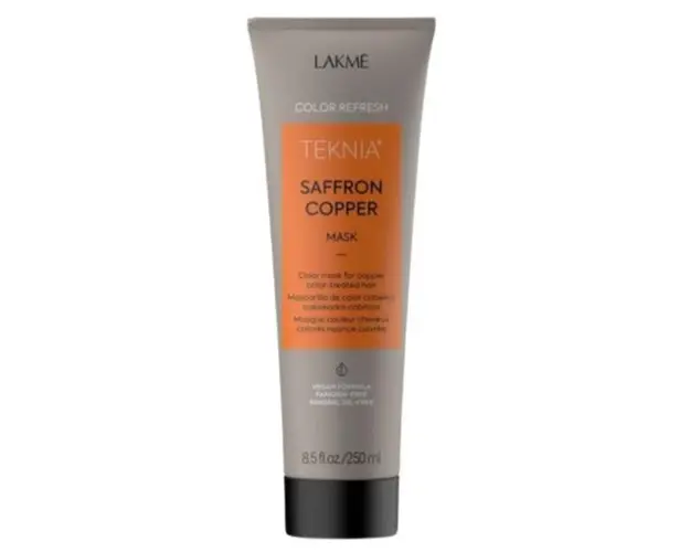 Masca coloranta pentru par aramiu, Lakme Teknia, Refresh Saffron Copper Treatment, 250ml