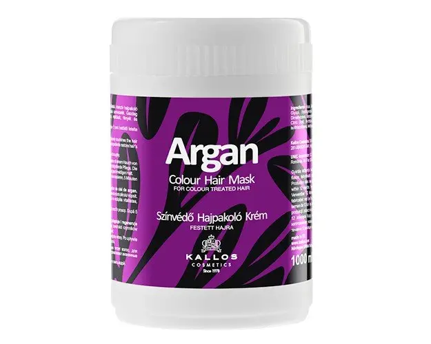 Masca cu Ulei de Argan pentru Par Vopsit - Kallos Argan Colour Hair Mask 1000ml