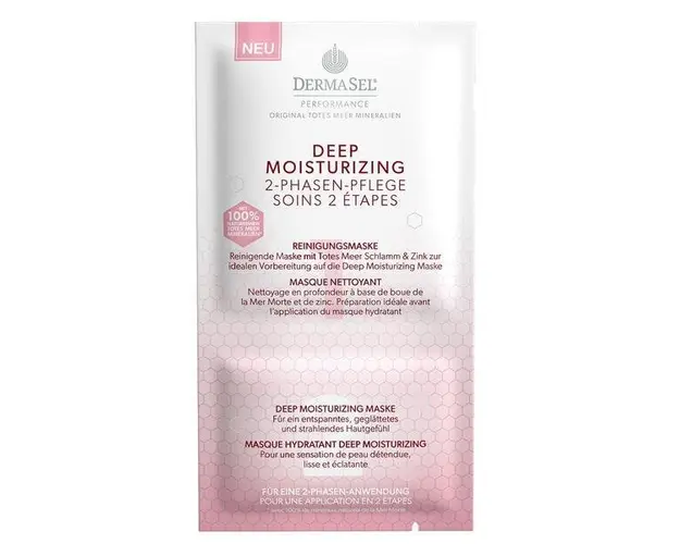 Masca de intretinere in 2 faze Hyaluron Forte Deep Moisturizing Dermasel 9 ml