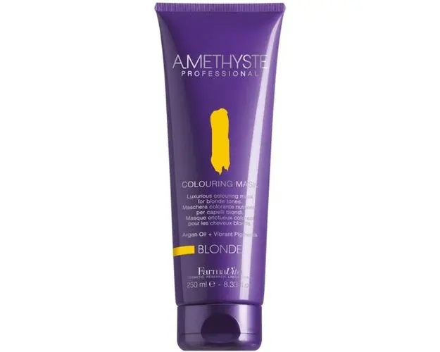 Masca de Par Coloranta - FarmaVita Amethyste Professional Colouring Mask, nuanta Blonde, 250 ml