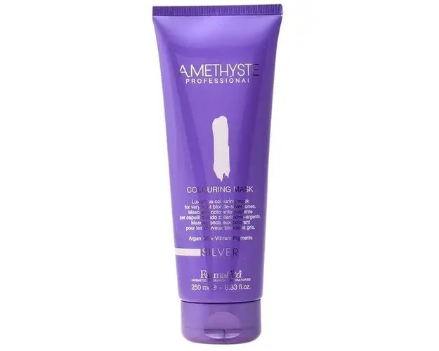 Masca de Par Coloranta - FarmaVita Amethyste Professional Colouring Mask, nuanta Silver, 250 ml