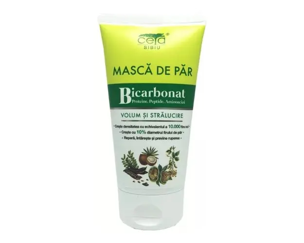 Masca de Par cu Bicarbonat - Ceta Sibiu Volum si Stralucire, 150 ml