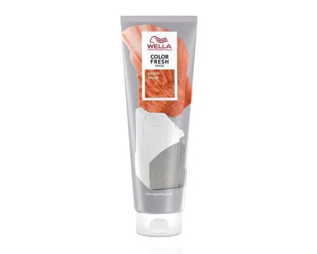 Masca de Par Nuantatoare pentru Par Blond - Wella Professionals Color Fresh Mask, Peach Blush, 150 ml