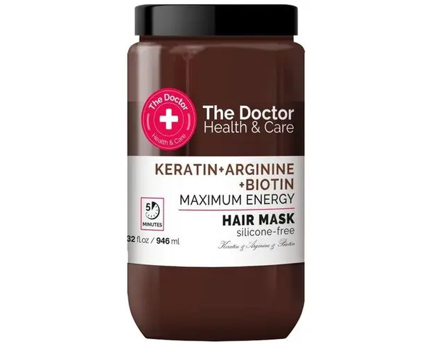 Masca Energizanta The Doctor Health &amp; Care - Keratin, Arginine and Biotin Maximum Energy, 946 ml