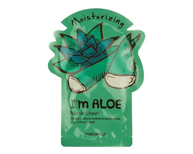 Masca Faciala Coreeana Hidratanta Tip Servetel cu Aloe - Tony Moly I&#039;m Aloe Mask Sheet Moisturizing, 1 buc