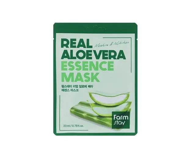 Masca Hidratanta &amp; Calmanta cu Aloe Vera Farmstay Essence Mask, 23 ml