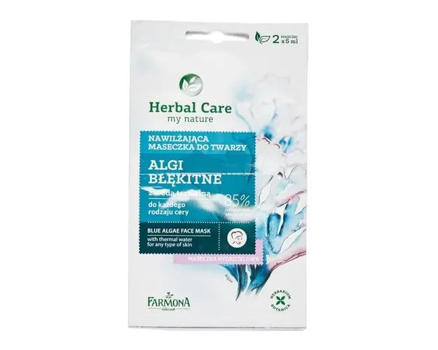 Masca Hidratanta cu Alge Albastre - Farmona Herbal Care Blue Algae Face Mask, 2 x 5ml