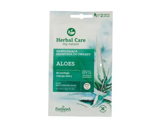 Masca Hidratanta cu Aloe - Farmona Herbal Care Aloe Moisturizing Mask, 2 x 5 ml