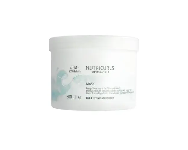 Masca Hidratanta pentru Parul Cret si Ondulat - Wella Professionals Nutricurls Deep Treatment for Waves &amp; Curls, varianta 2023, 500 ml