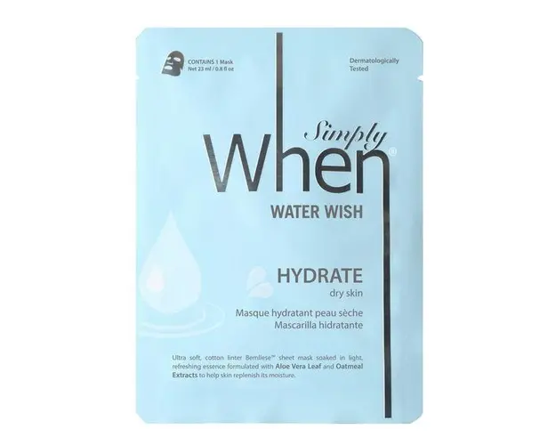 Masca Hidratanta pentru Ten Uscat Water Wish Simply When, 23 ml