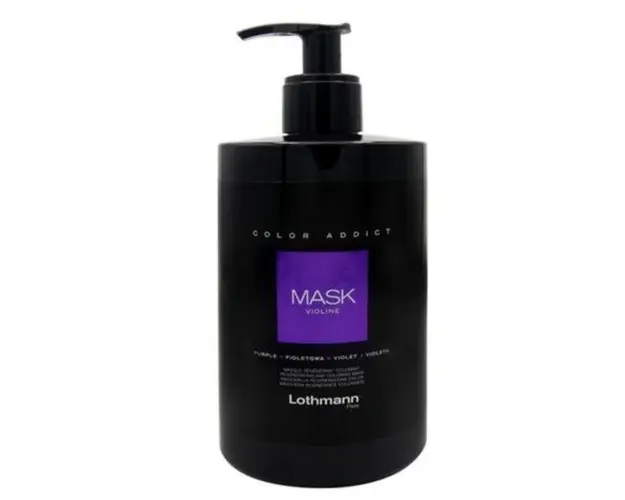 Masca nuantatoare pentru par mov Purple Color Addict Lothmann, 450 ml