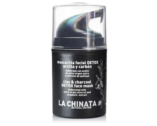 Masca pentru fata, Detox, cu argila si carbune, La Chinata, 50ml