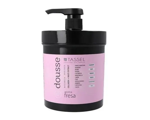 Masca pentru Par Tassel Dousse cu Colagen, 12 Uleiuri si Aroma de Capsuni, 1000 ml