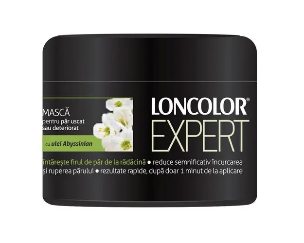 Masca pentru Par Uscat sau Deteriorat cu Ulei Abyssinian Loncolor Expert, 200 ml