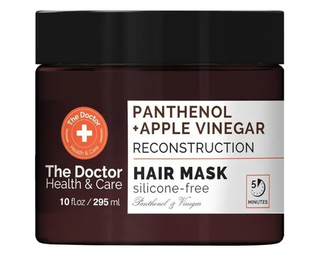 Masca Reconstructoare The Doctor Health &amp; Care - Panthenol and Apple Vinegar, 295 ml
