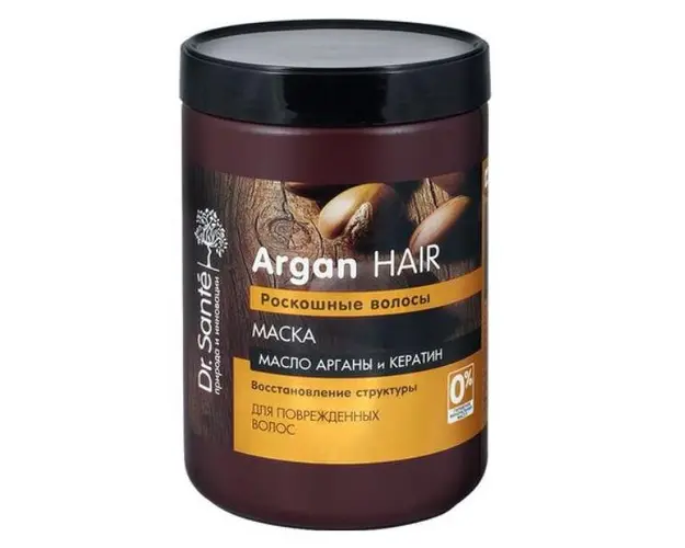 Masca Regeneranta cu Ulei de Argan si Cheratina pentru Par Deteriorat Dr. Sante, 1000ml