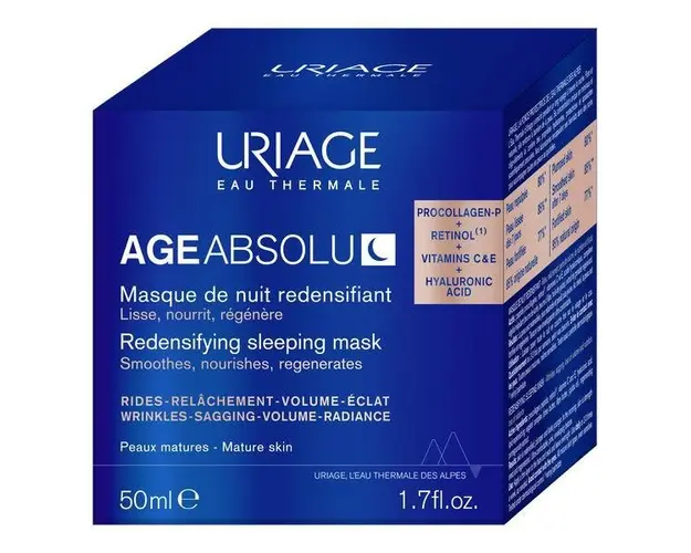 Masca regeneranta de noapte Pro Colagen Age Absolu, Uriage, 50 ml