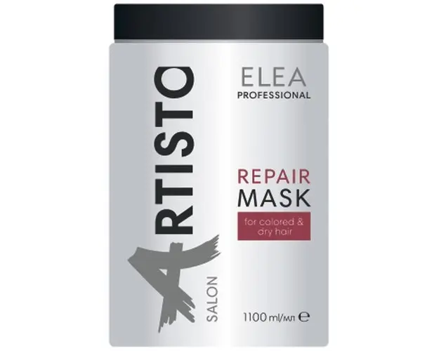 Masca regeneranta pentru par vopsit si uscat Elea Professional Artisto, 1100 ml