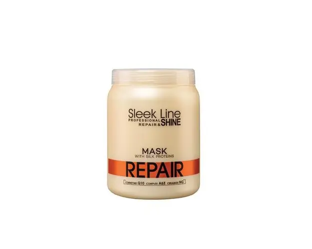 Masca reparatoare Sleek Line pentru par deteriorat, 1000ml