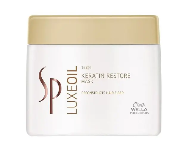 Masca Reparatoare pentru Parul Uscat si Deteriorat - Wella SP LuxeOil Keratin Restore Mask 400 ml