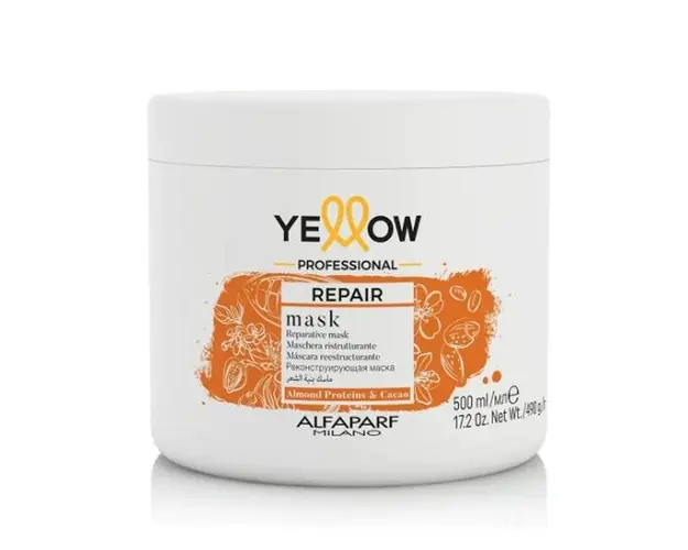 Masca Reparatoare pentru Parul Deteriorat - Alfaparf Milano Yellow Professional Repair Mask, 500 ml