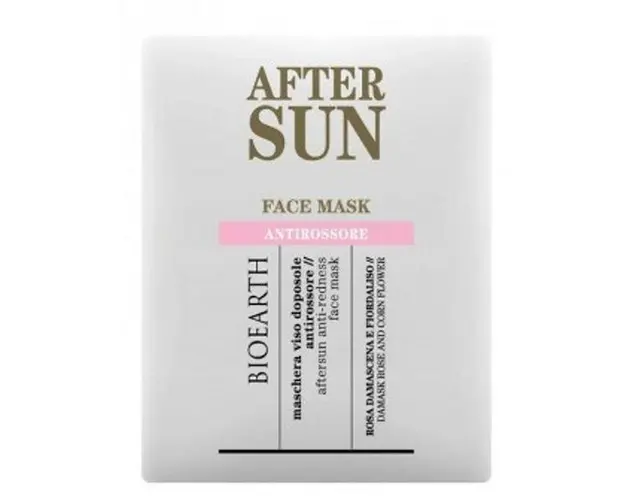 Masca Servetel Antiroseata dupa Expunerea la Soare - Bioearth After Sun Face Mask Antirossore, 1 buc