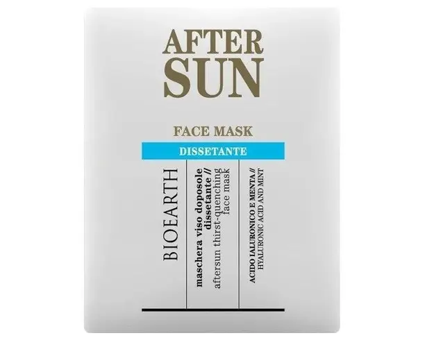 Masca Servetel dupa Expunerea la Soare pentru Ten Deshidratat - Bioearth After Sun Face Mask Dissetante, 1 buc