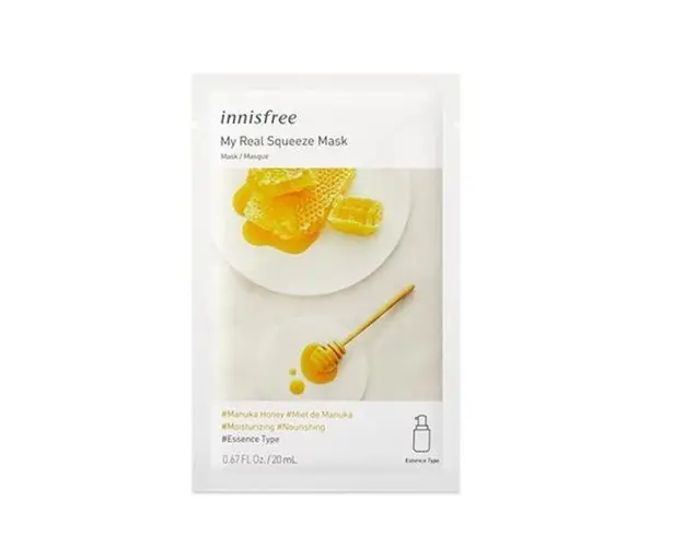 Masca servetel Innisfree cu Miere de Manuka pentru toate tipurile de ten, 20 ml