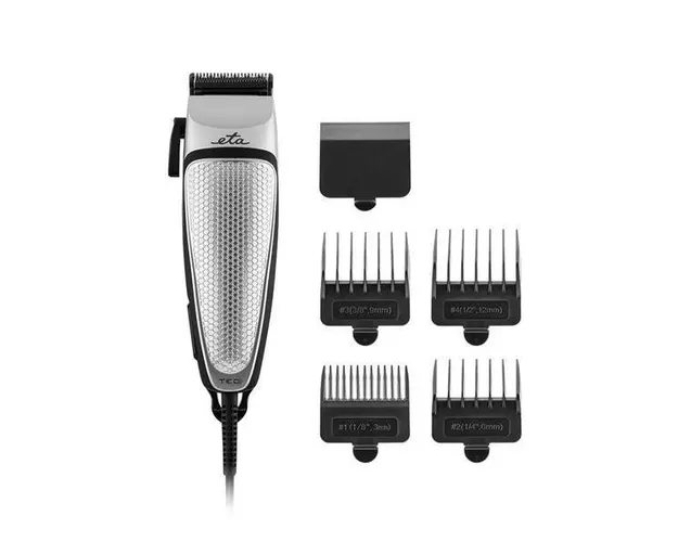 Masina de tuns Eta Ted 5341 90000, 10 W, 4 atasamente, 1-12 mm, argintiu