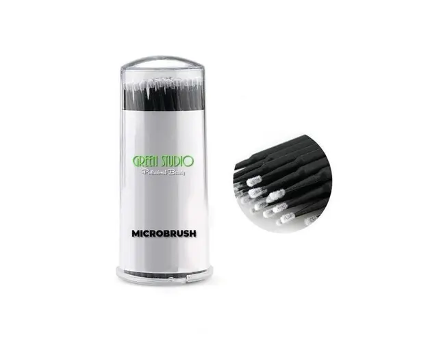 Microbrush extensii gene, 100 buc / dozator plastic