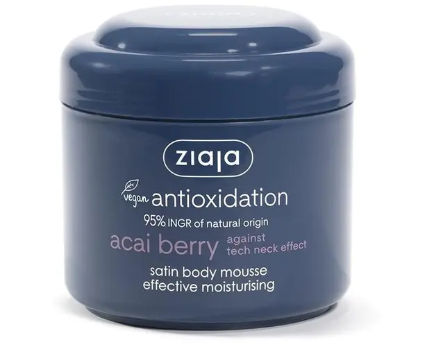 Mousse Hidratant pentru Corp - Ziaja Acai Berry Satin Body Mousse Effective Moisturising, 200 ml