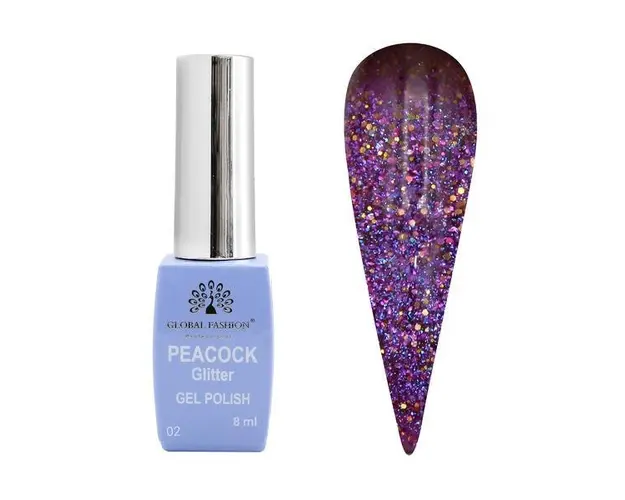 Oja semipermanenta Peacock 8 ml, 02