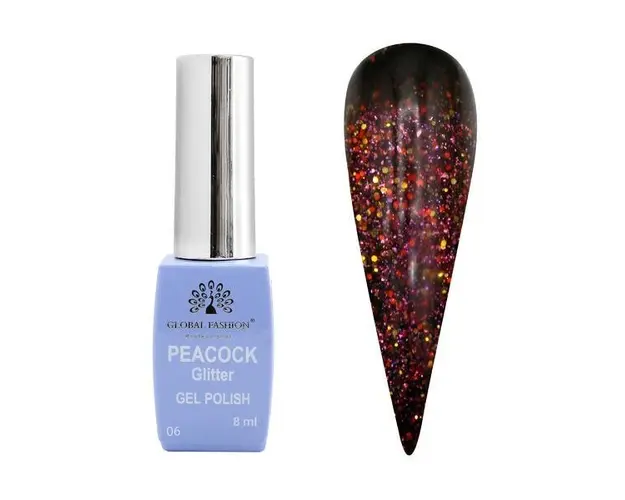 Oja semipermanenta Peacock 8 ml, 06