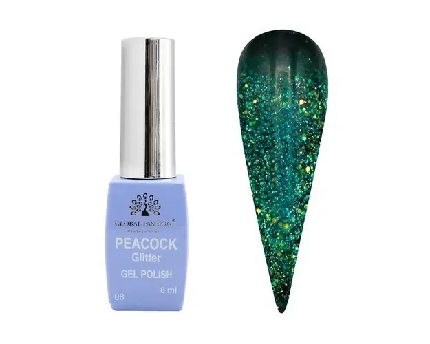 Oja semipermanenta Peacock 8 ml, 08