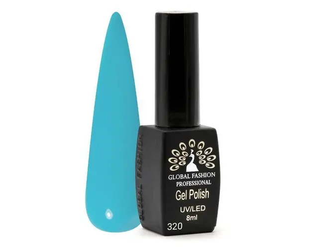 Oja semipermanenta Black Elite, Global Fashion, 8 ml, Albastru 320