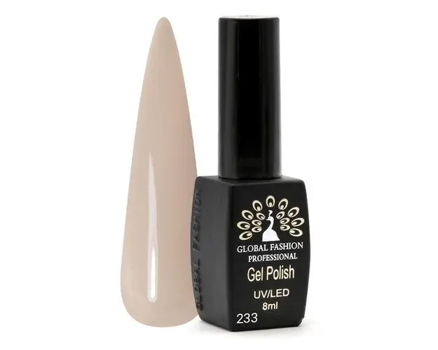 Oja semipermanenta Black Elite, Global Fashion 8 ml, Bej 233