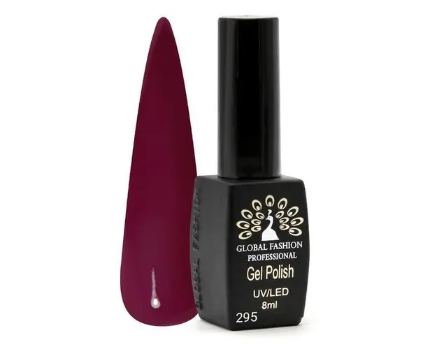 Oja semipermanenta Black Elite, Global Fashion 8 ml, Rosu bordo 295