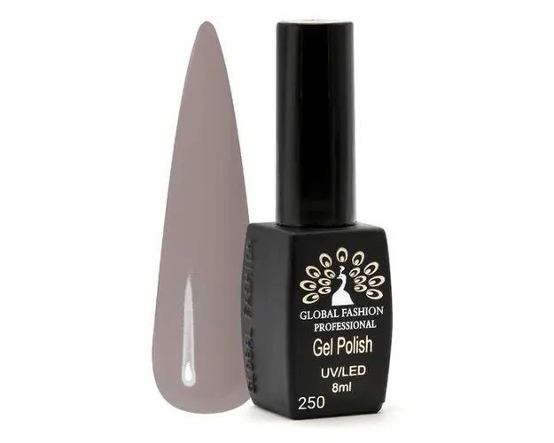 Oja semipermanenta Black Elite, Global Fashion, 8 ml, Gri 250