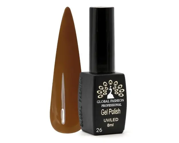 Oja semipermanenta Black Elite, Global Fashion, 8 ml, Maro 026