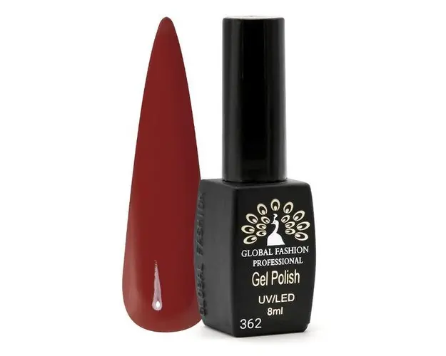 Oja semipermanenta Black Elite, Global Fashion 8 ml, Maro 362