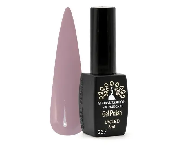 Oja semipermanenta Black Elite, Global Fashion, 8 ml, Roz 237